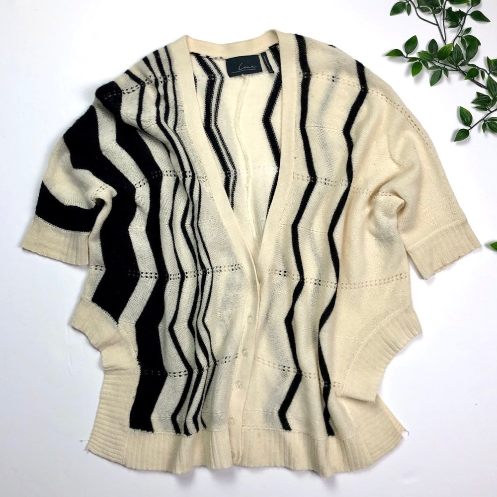 Line Cashmere Cardigan Sweater